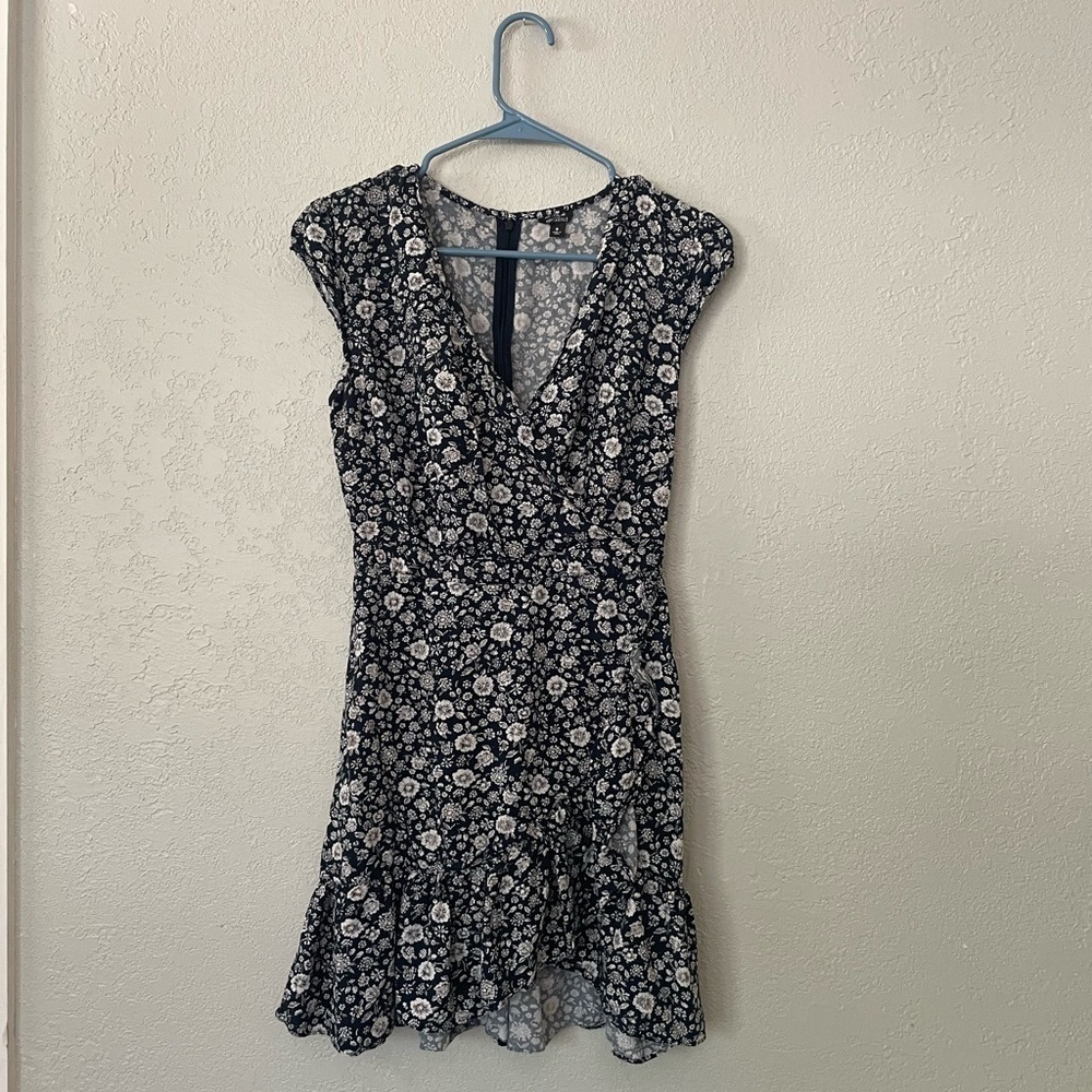 J. Crew mercantile floral wrap dress